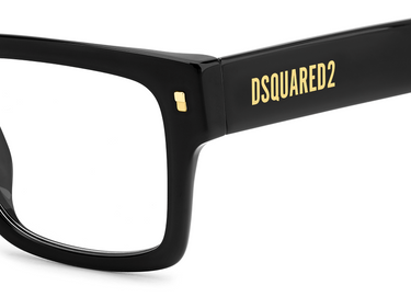 Men Premium Dsquared2 Eyeglasses: D2 0167/G - Black - SpecSMART Eye Clinic (Zoom View)